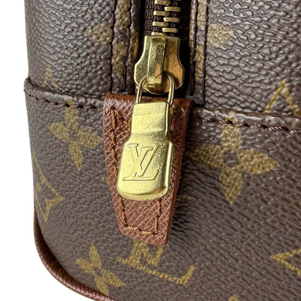 LOUIS VUITTON Authentic Brown Monogram Canvas Pouch - Picture 11 of 13